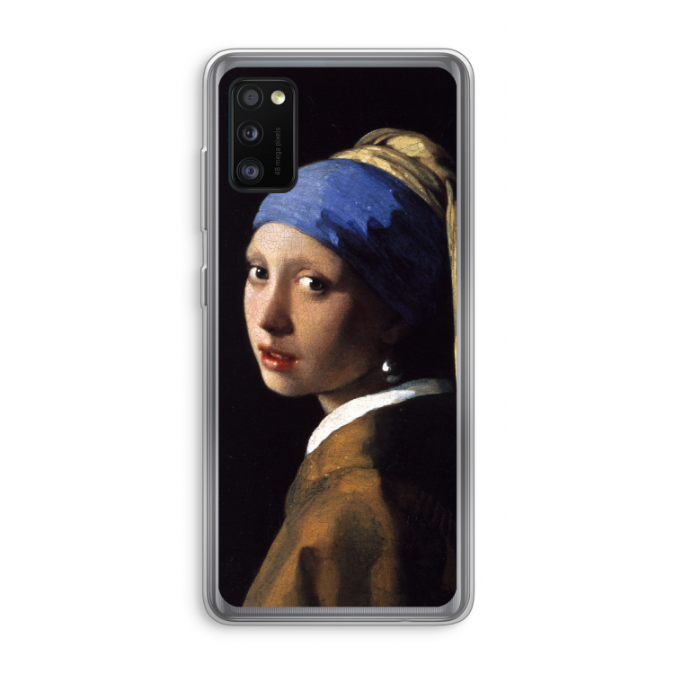 The Pearl Earring: Samsung Galaxy A41 Transparant Hoesje