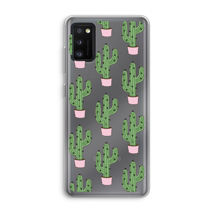Cactus Lover: Samsung Galaxy A41 Transparant Hoesje