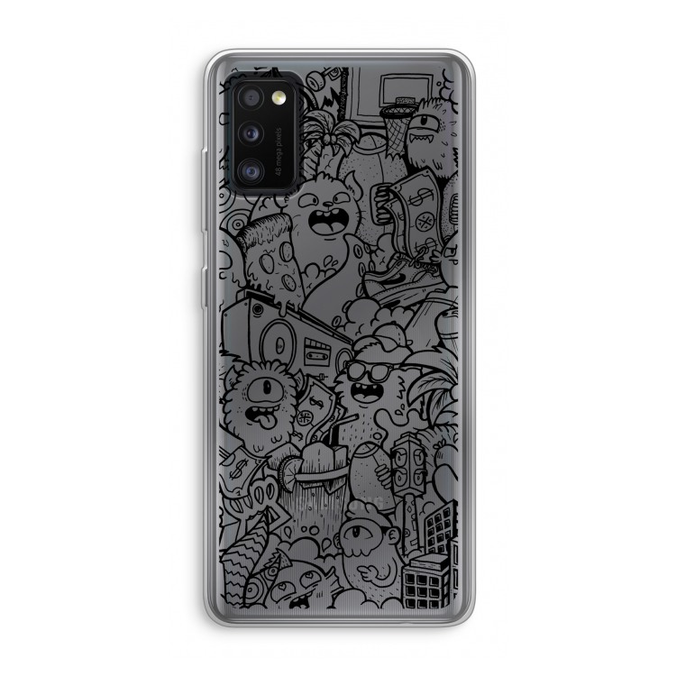 Vexx Black City : Samsung Galaxy A41 Transparant Hoesje