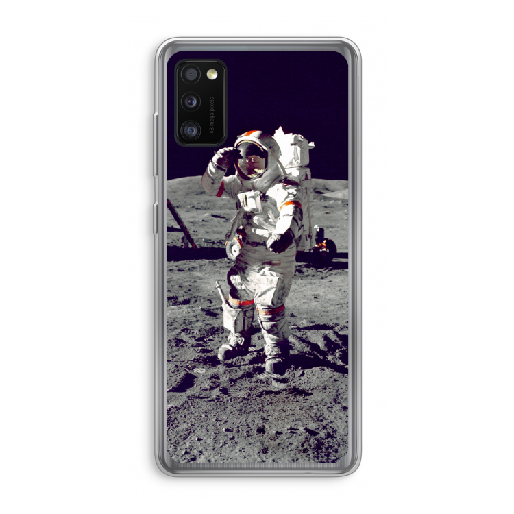 Spaceman: Samsung Galaxy A41 Transparant Hoesje