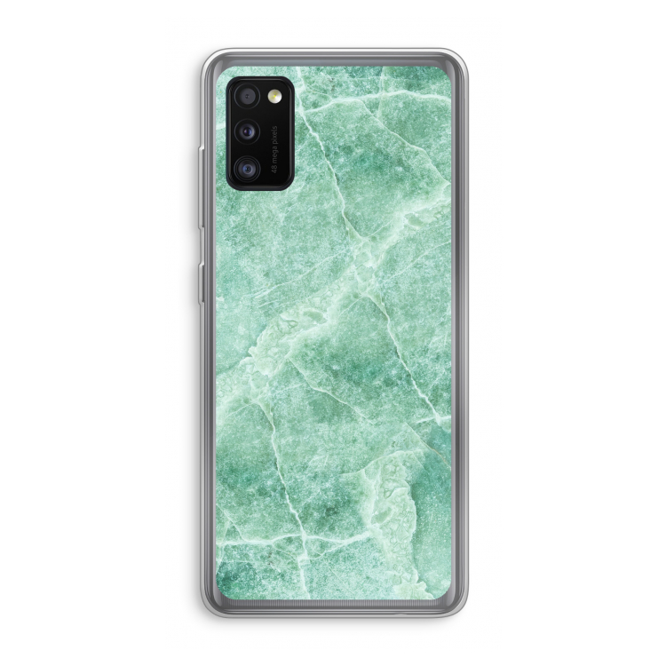 Groen marmer: Samsung Galaxy A41 Transparant Hoesje