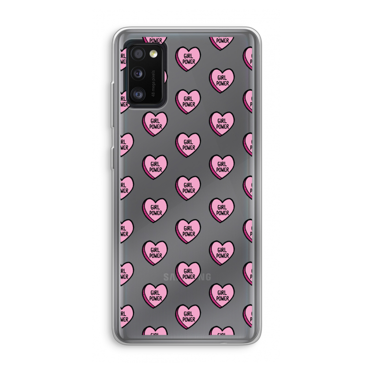 GIRL POWER: Samsung Galaxy A41 Transparant Hoesje