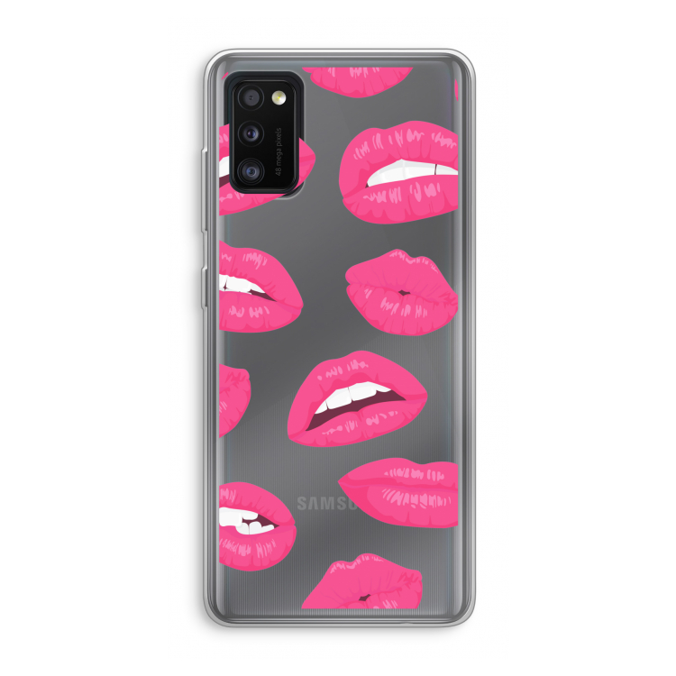 Bite my lip: Samsung Galaxy A41 Transparant Hoesje