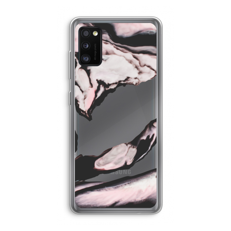 Roze stroom: Samsung Galaxy A41 Transparant Hoesje