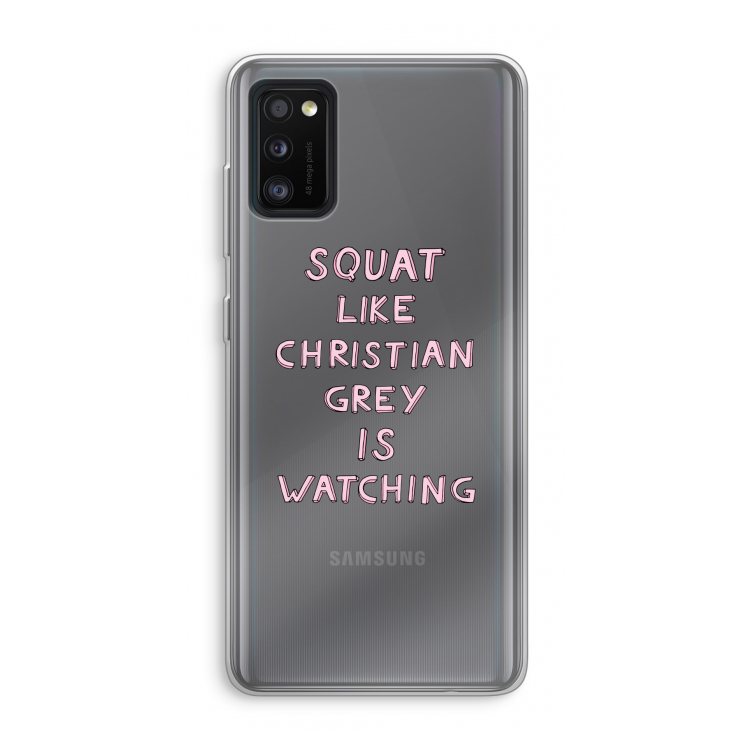 Christian Grey: Samsung Galaxy A41 Transparant Hoesje