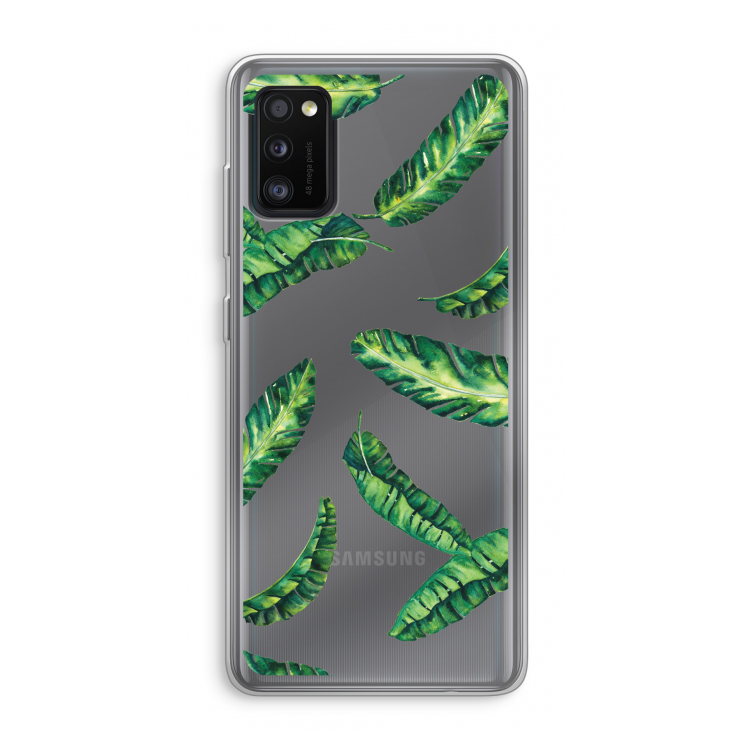 Lange bladeren: Samsung Galaxy A41 Transparant Hoesje