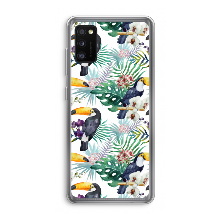 Tukans: Samsung Galaxy A41 Transparant Hoesje