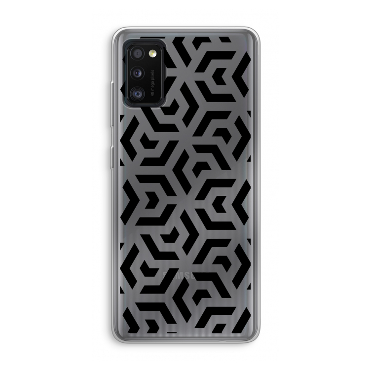Crazy pattern: Samsung Galaxy A41 Transparant Hoesje