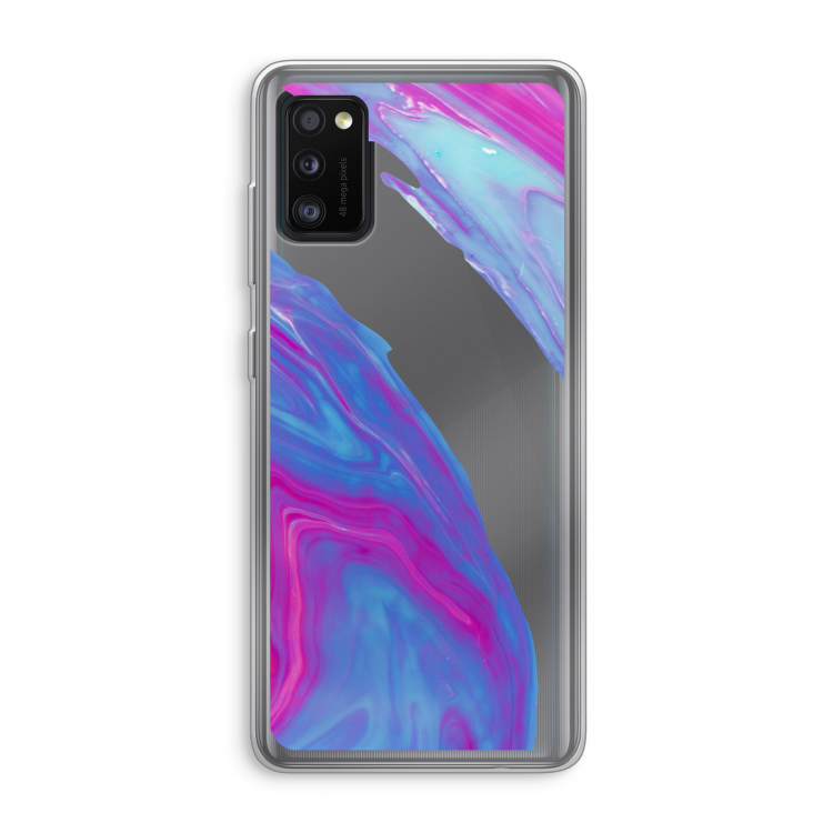 Zweverige regenboog: Samsung Galaxy A41 Transparant Hoesje