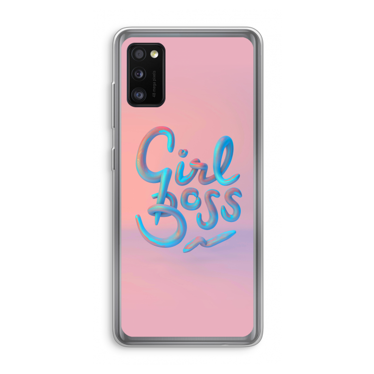 Girl boss: Samsung Galaxy A41 Transparant Hoesje