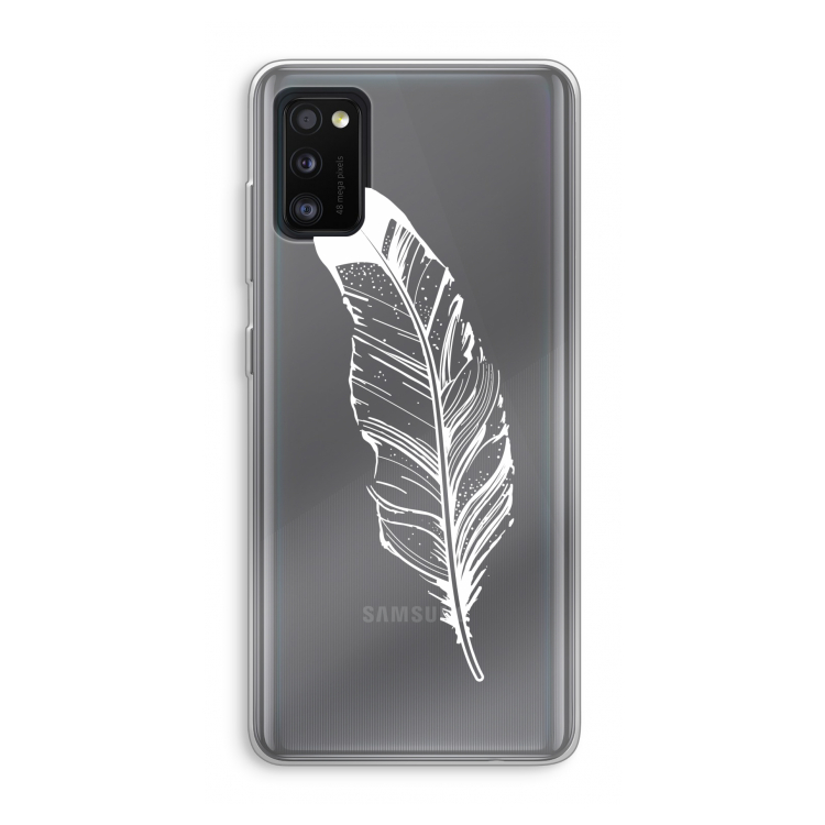 Pluim: Samsung Galaxy A41 Transparant Hoesje