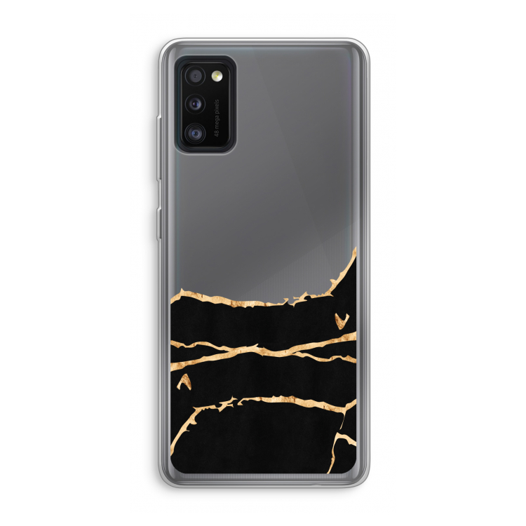 Gouden marmer: Samsung Galaxy A41 Transparant Hoesje