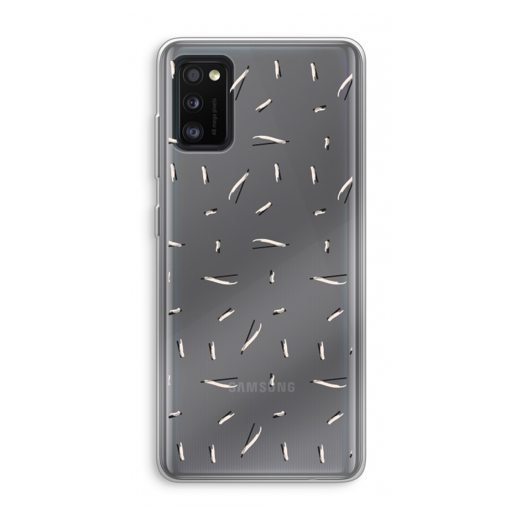 Hipster stripes: Samsung Galaxy A41 Transparant Hoesje