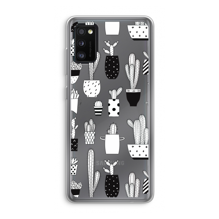 Cactusmotief: Samsung Galaxy A41 Transparant Hoesje