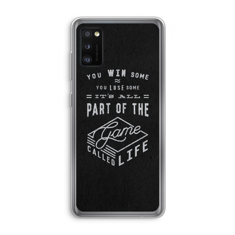 Life: Samsung Galaxy A41 Transparant Hoesje