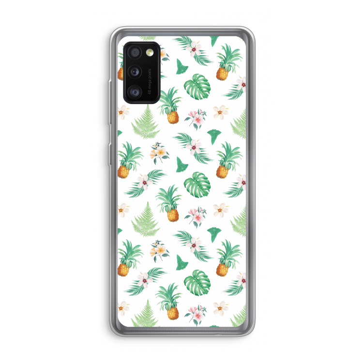 Ananas bladeren: Samsung Galaxy A41 Transparant Hoesje