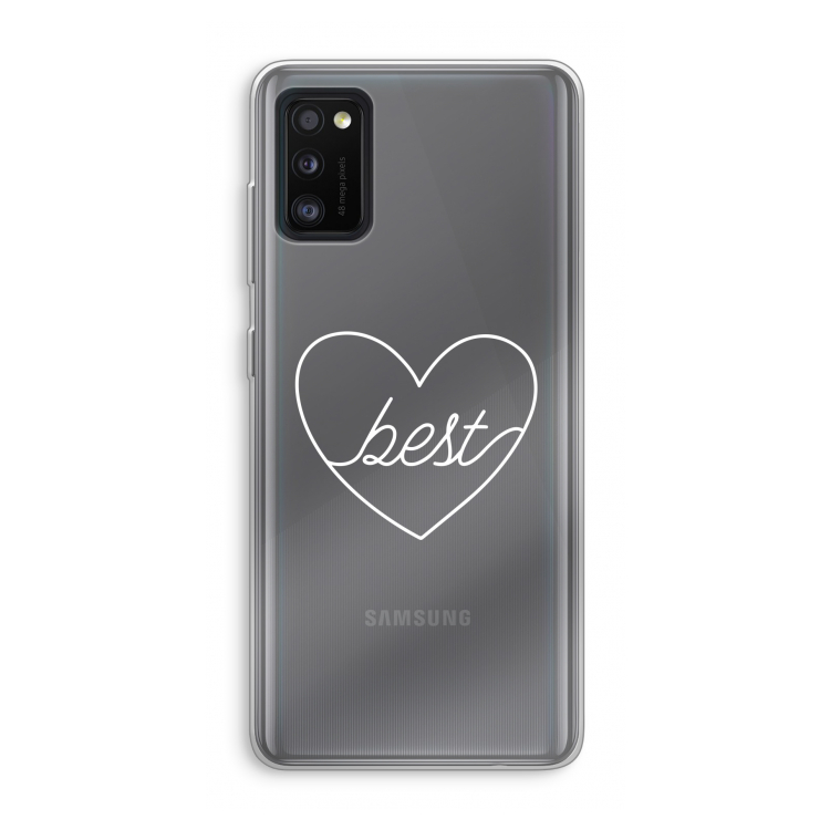 Best heart pastel: Samsung Galaxy A41 Transparant Hoesje