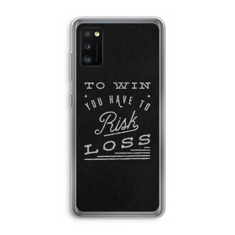 Risk loss: Samsung Galaxy A41 Transparant Hoesje