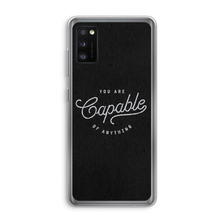 Capable: Samsung Galaxy A41 Transparant Hoesje