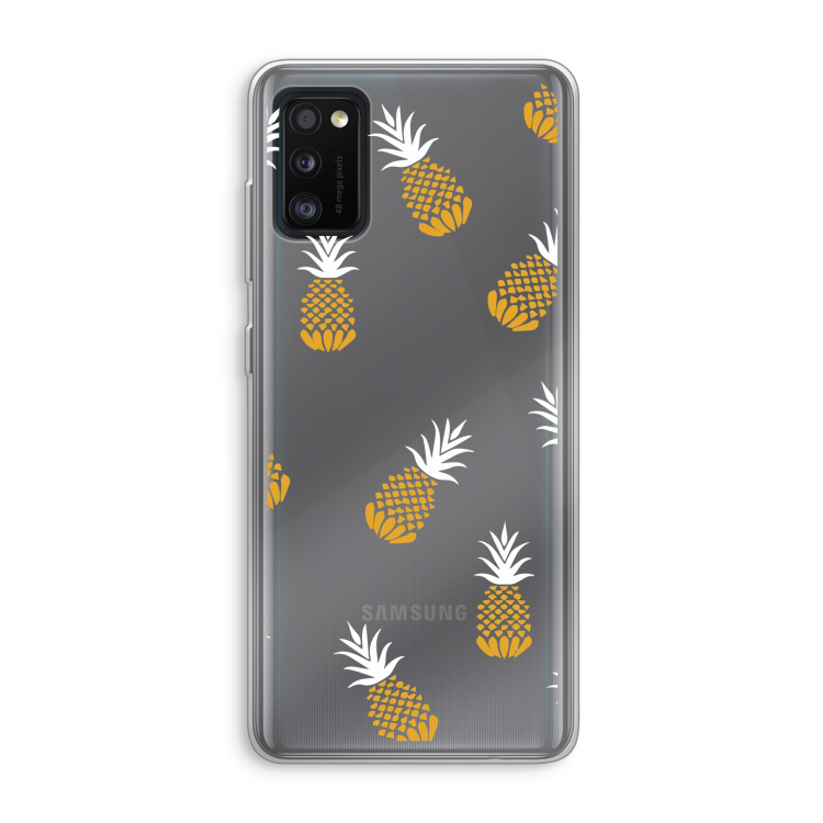 Ananasjes: Samsung Galaxy A41 Transparant Hoesje