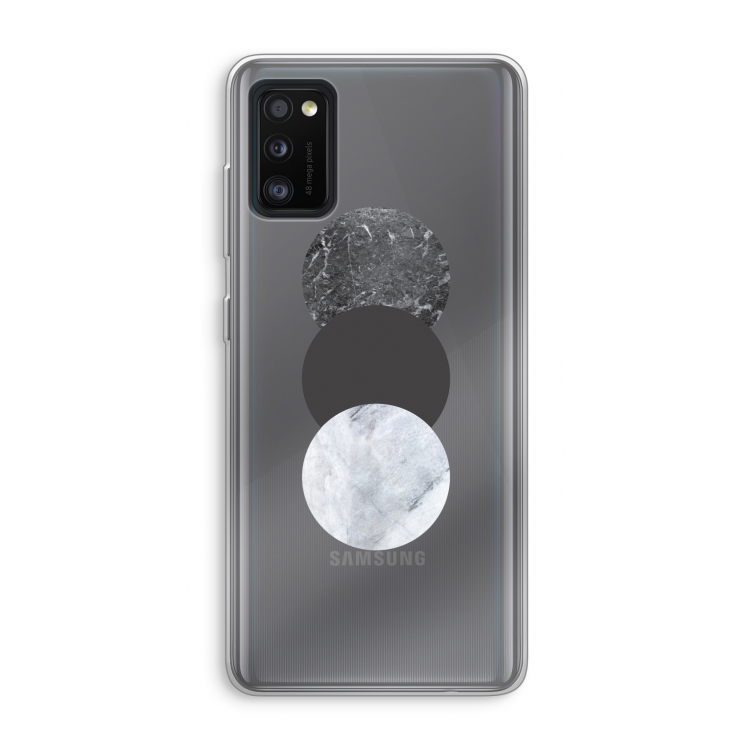 Marmeren cirkels: Samsung Galaxy A41 Transparant Hoesje
