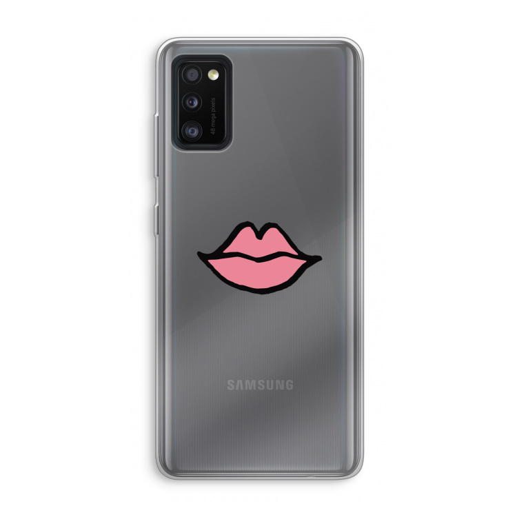 Kusje: Samsung Galaxy A41 Transparant Hoesje