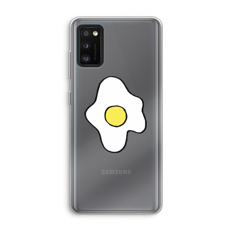 Spiegelei: Samsung Galaxy A41 Transparant Hoesje