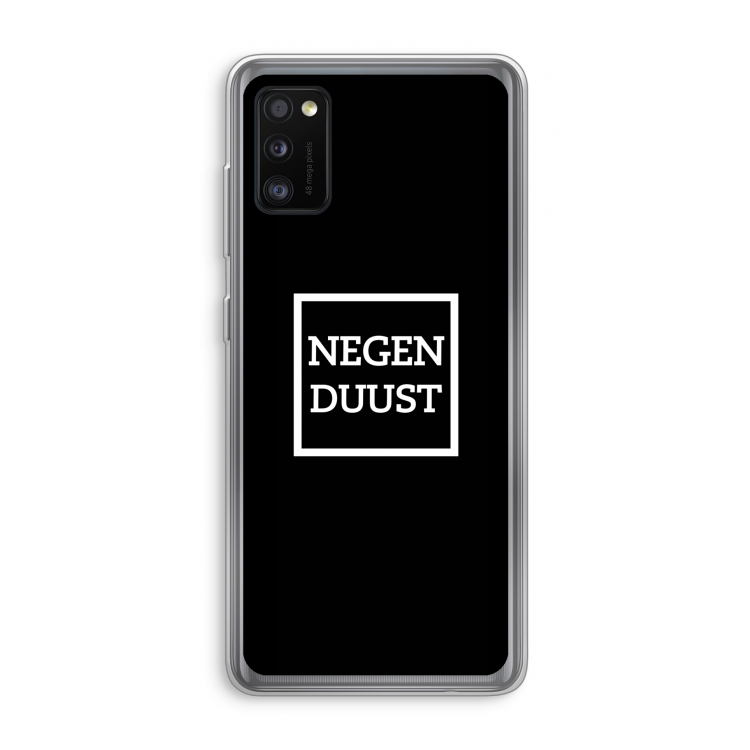 Negenduust black: Samsung Galaxy A41 Transparant Hoesje