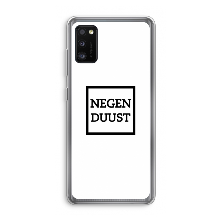 Negenduust vierkant: Samsung Galaxy A41 Transparant Hoesje