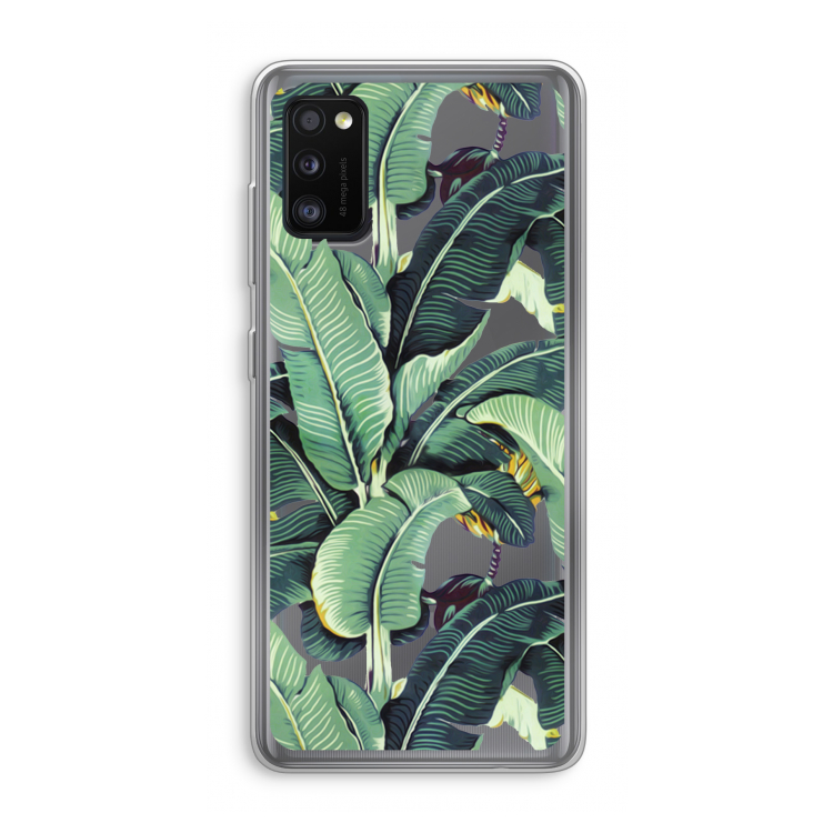 Bananenbladeren: Samsung Galaxy A41 Transparant Hoesje