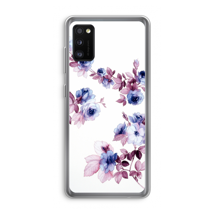 Waterverf bloemen: Samsung Galaxy A41 Transparant Hoesje