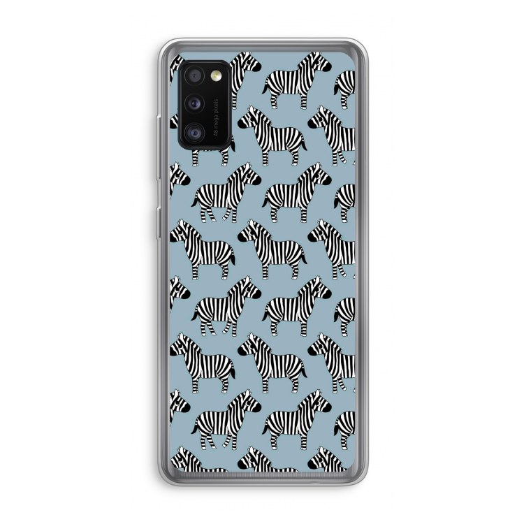 Zebra: Samsung Galaxy A41 Transparant Hoesje
