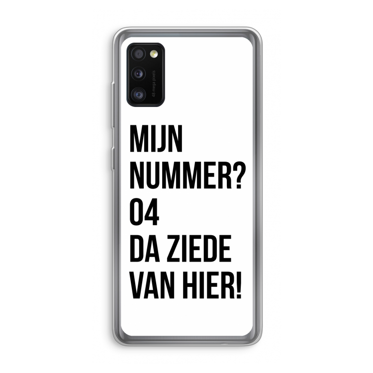 Da ziede van hier: Samsung Galaxy A41 Transparant Hoesje