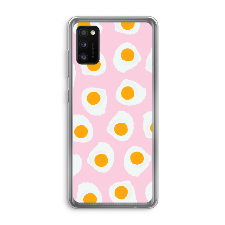 Dancing eggs: Samsung Galaxy A41 Transparant Hoesje