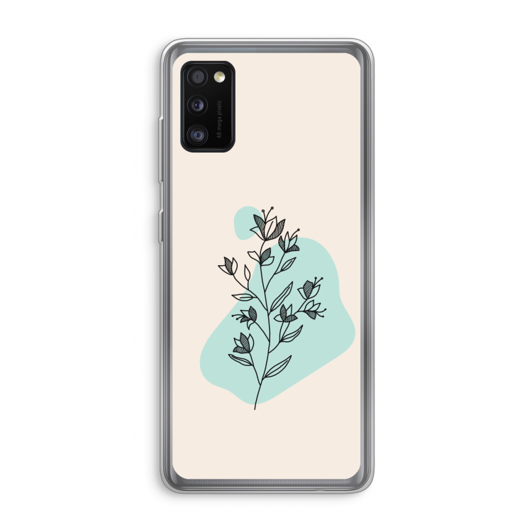 Violets are blue: Samsung Galaxy A41 Transparant Hoesje