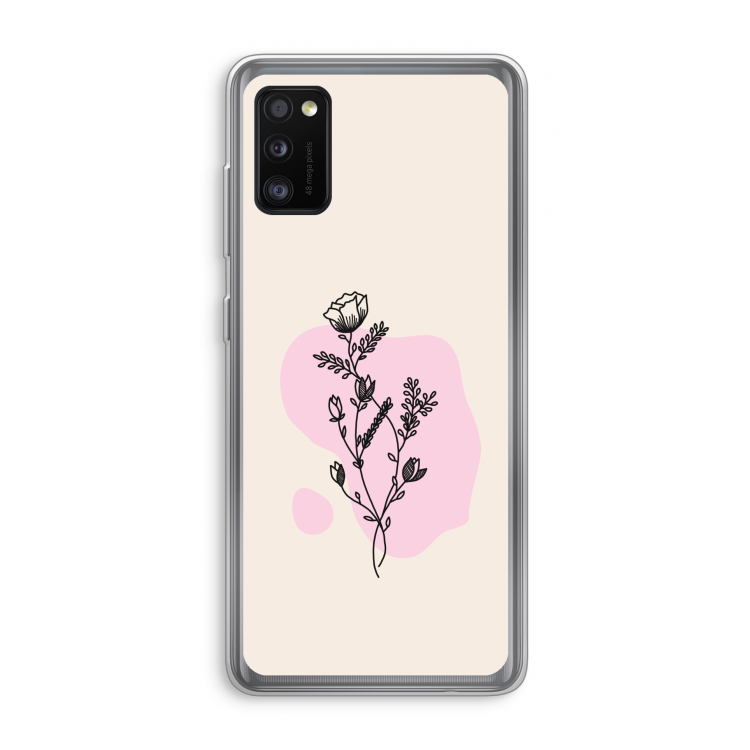 Roses are red: Samsung Galaxy A41 Transparant Hoesje
