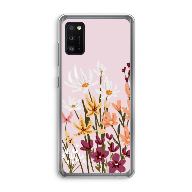 Painted wildflowers: Samsung Galaxy A41 Transparant Hoesje