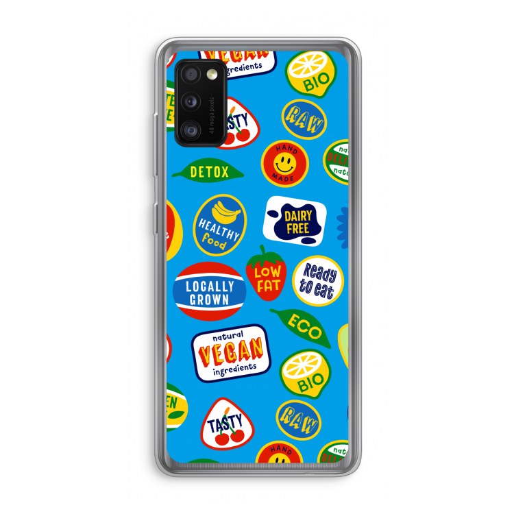 Fruitsticker: Samsung Galaxy A41 Transparant Hoesje