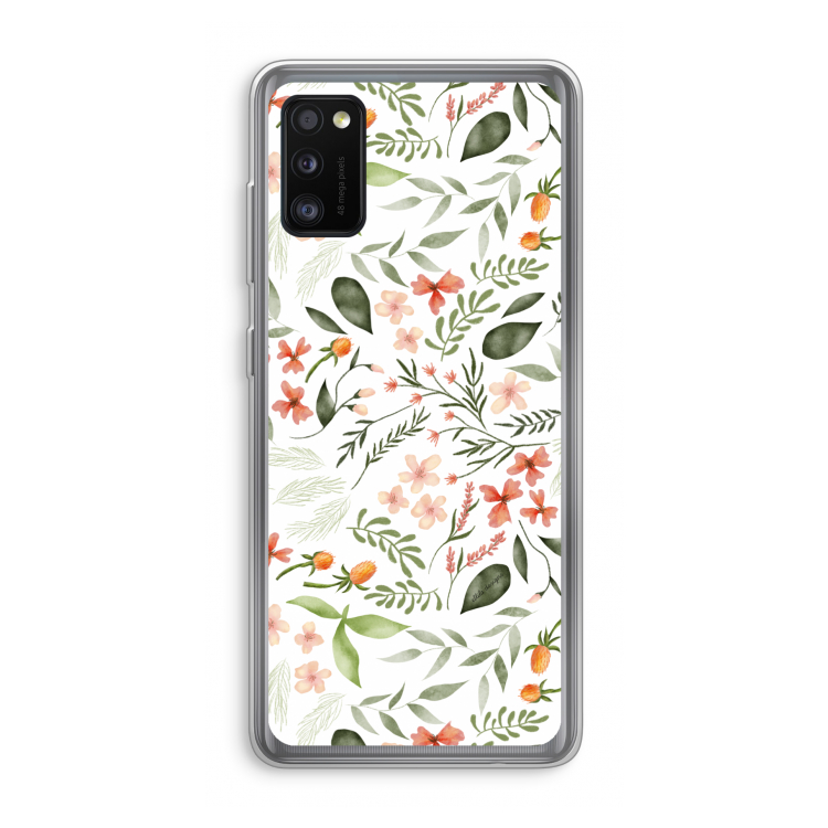 Sweet little flowers: Samsung Galaxy A41 Transparant Hoesje