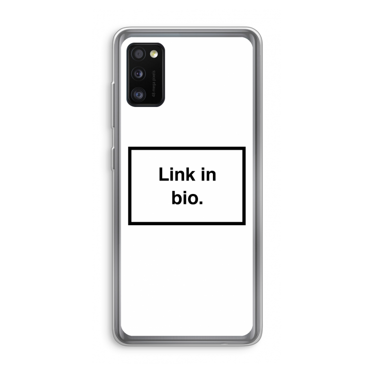 Link in bio: Samsung Galaxy A41 Transparant Hoesje