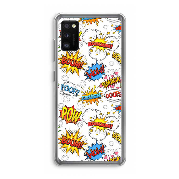 Pow Smack: Samsung Galaxy A41 Transparant Hoesje