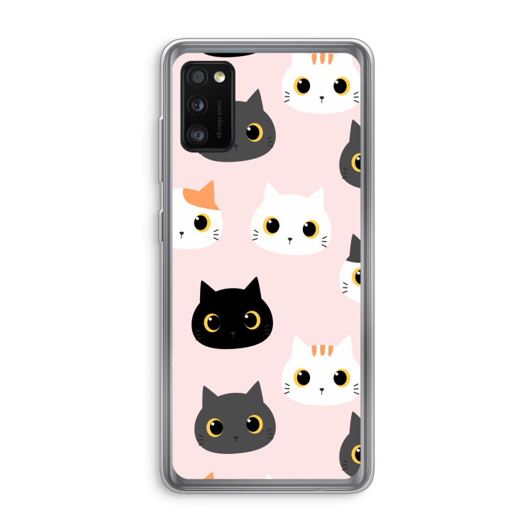 Katten: Samsung Galaxy A41 Transparant Hoesje