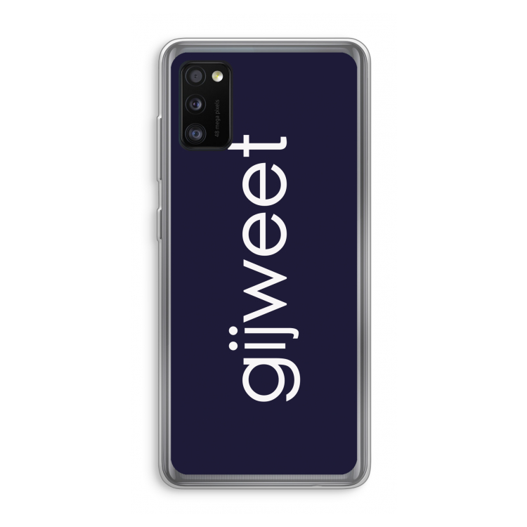 Gijweet: Samsung Galaxy A41 Transparant Hoesje