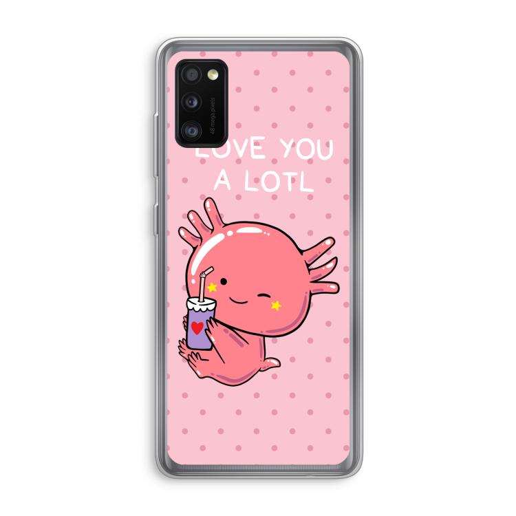 Love You A Lotl: Samsung Galaxy A41 Transparant Hoesje