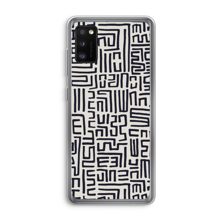 Moroccan Print: Samsung Galaxy A41 Transparant Hoesje