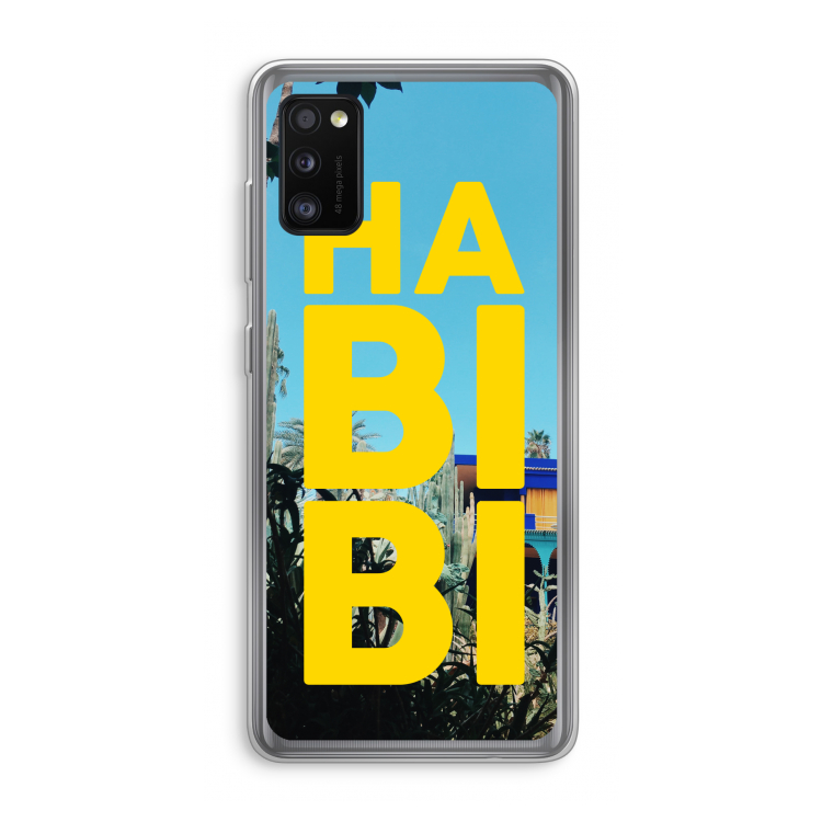 Habibi Majorelle : Samsung Galaxy A41 Transparant Hoesje