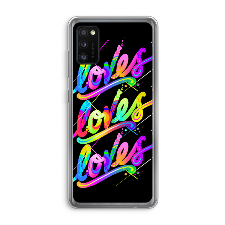Loves: Samsung Galaxy A41 Transparant Hoesje