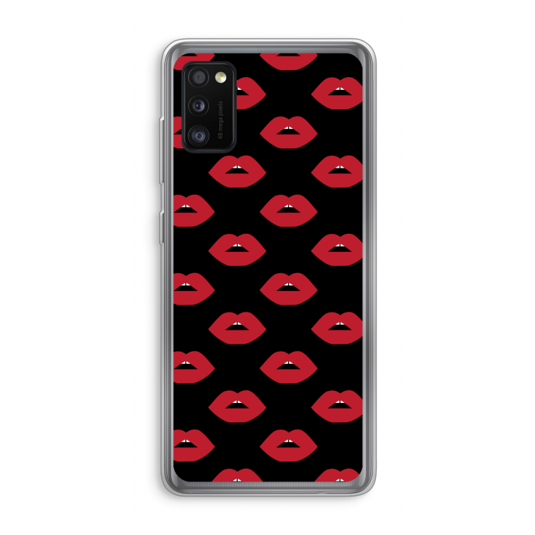 Lips: Samsung Galaxy A41 Transparant Hoesje