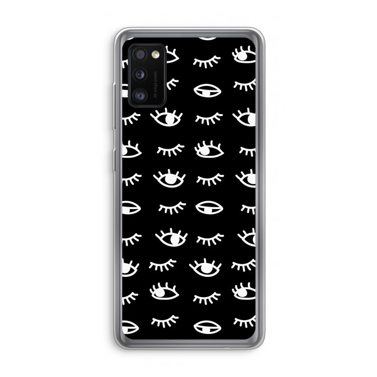 Eye pattern #3: Samsung Galaxy A41 Transparant Hoesje
