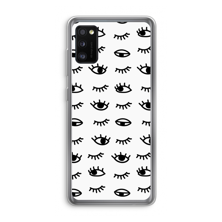 Eye pattern #2: Samsung Galaxy A41 Transparant Hoesje